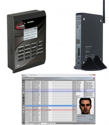 EVERLINK MI-T05 munkaidő terminál B1F50szerver
